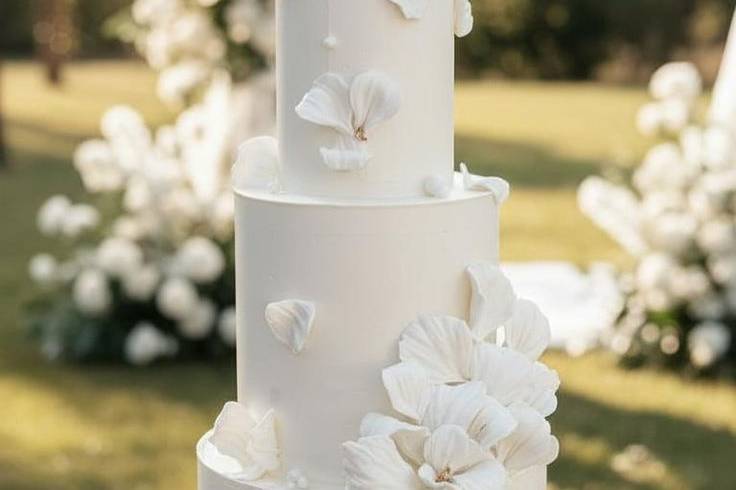 Pastel de Boda Blanco.