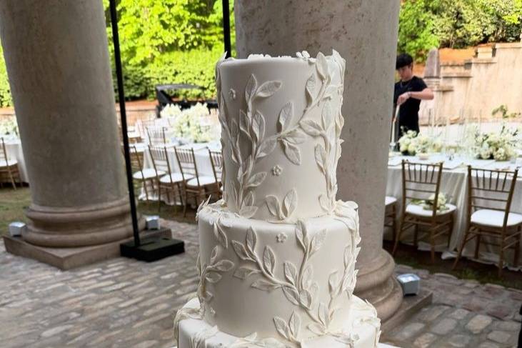 Pastel de Boda con textura.