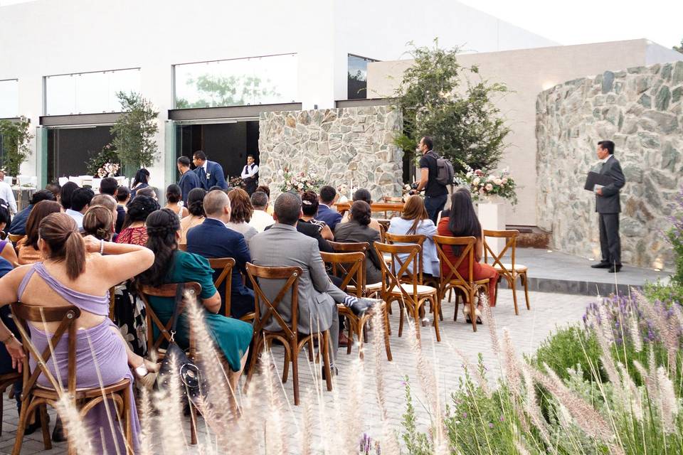 Boda en terraza