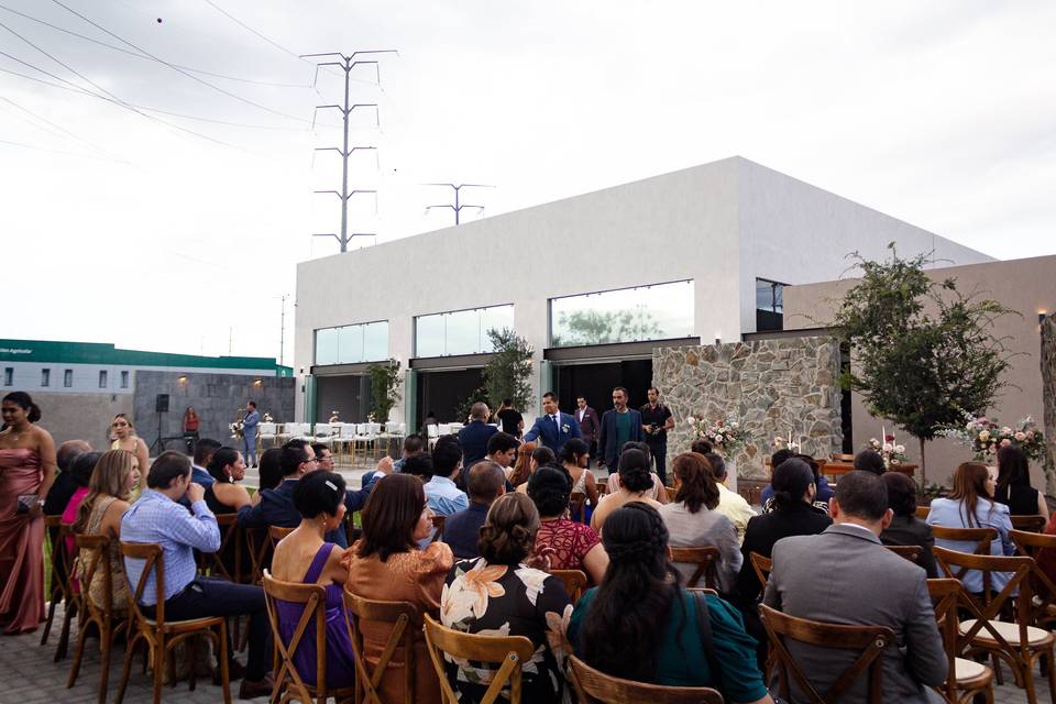 Boda en terraza