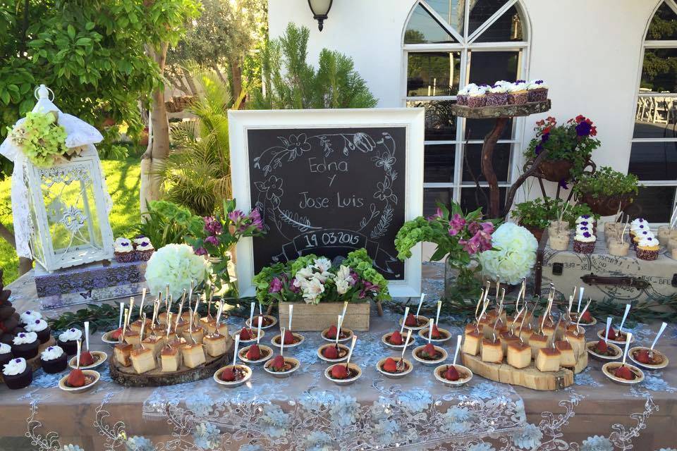 Mesa de postres boda