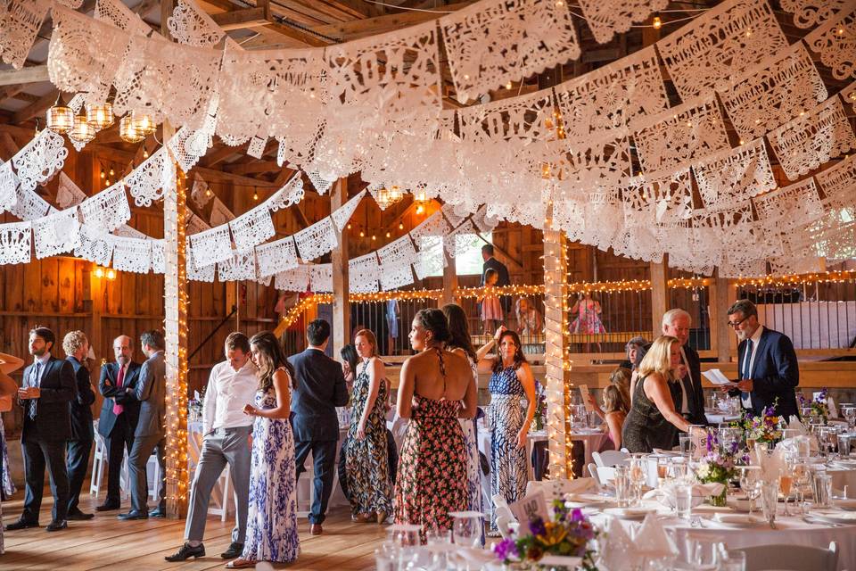 Mexican wedding flags