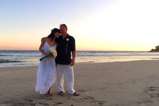 Boda en una playa paradisíaca