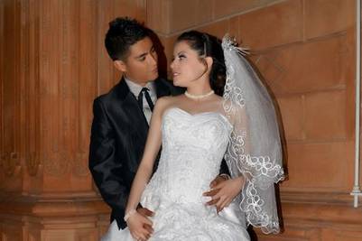 Fotografia de los novios