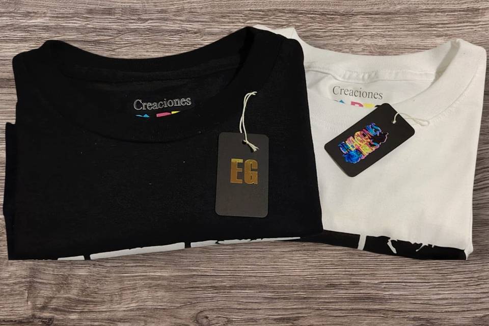 Playeras estampadas o bordadas