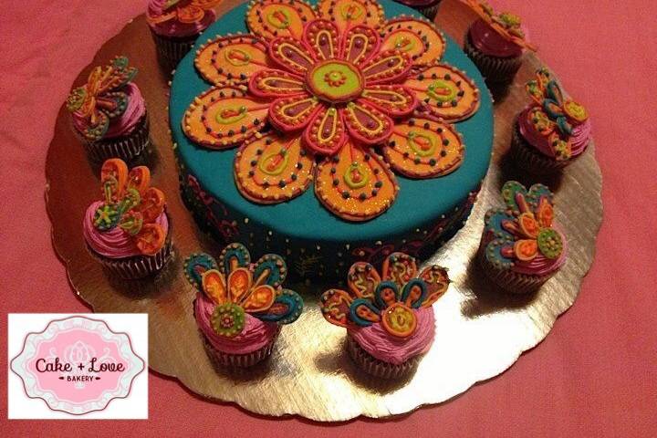 Fondant flor colores