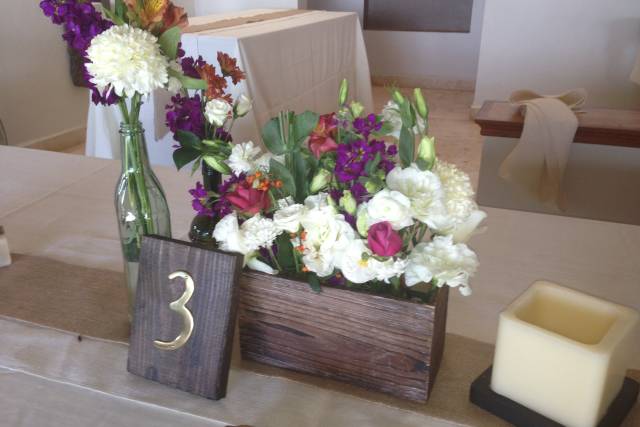 Vintage centro de mesa