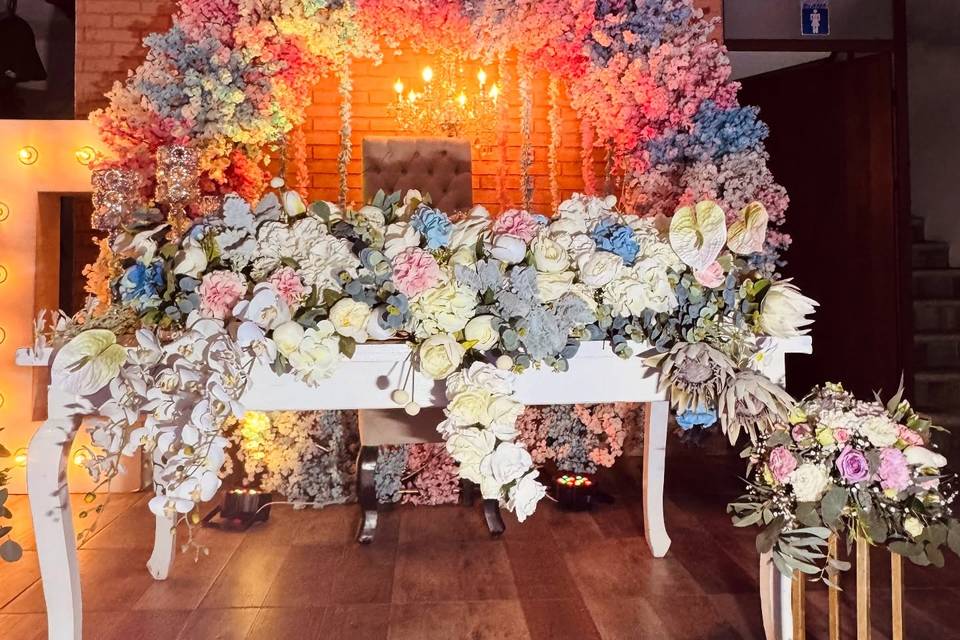 Mesa de quinceañera