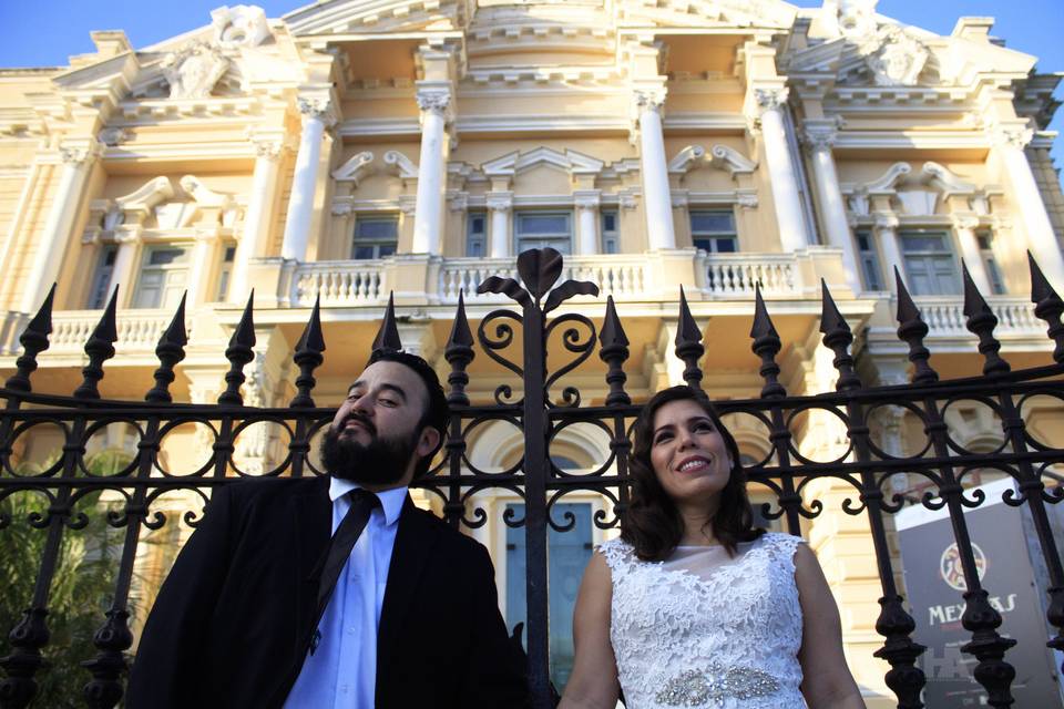 Pame y Julio en Paseo Montejo