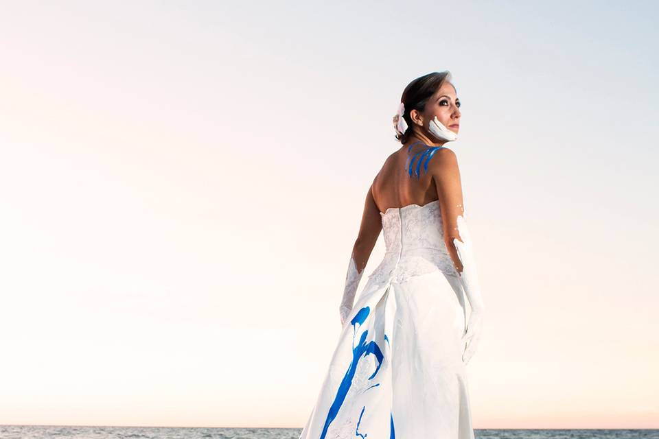 Trash the dress en la playa