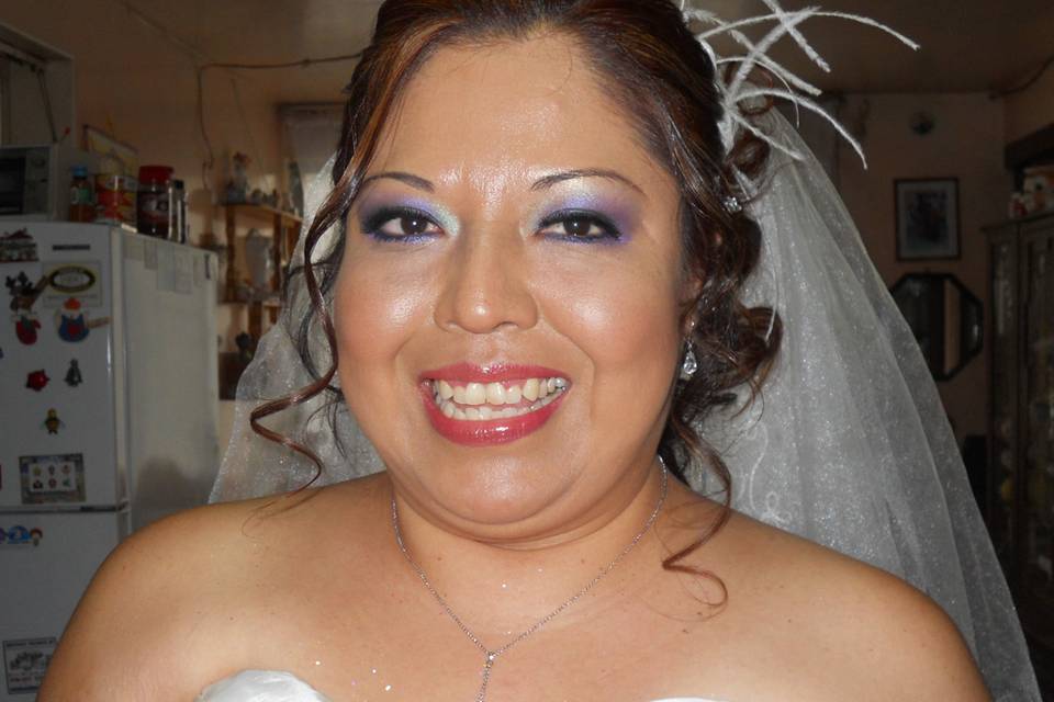 Maquillaje y peinado novia