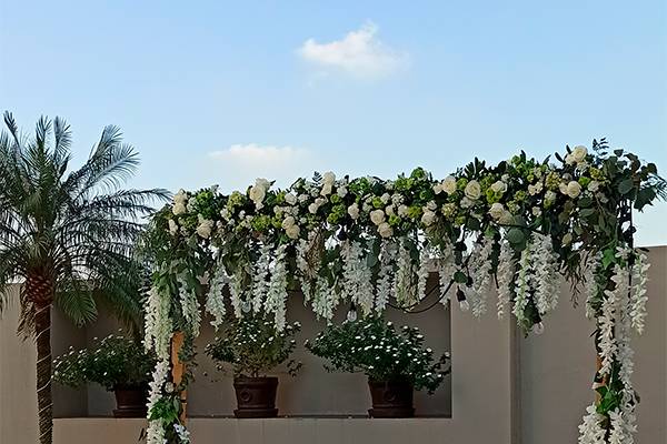 Boda civil en terraza