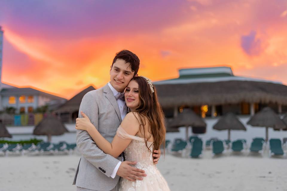 Atardecer en Cancún