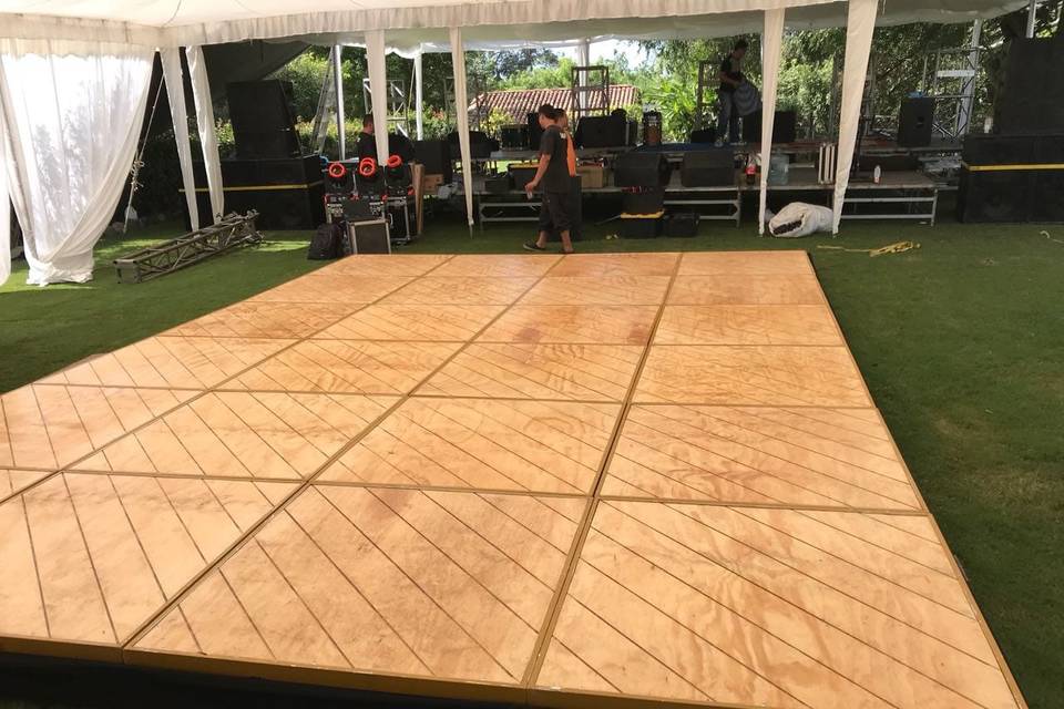 Pista de baile de madera