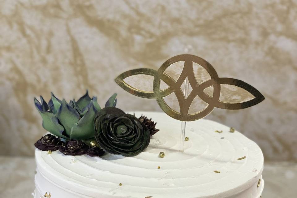 Pastel boda celta 25 porciones