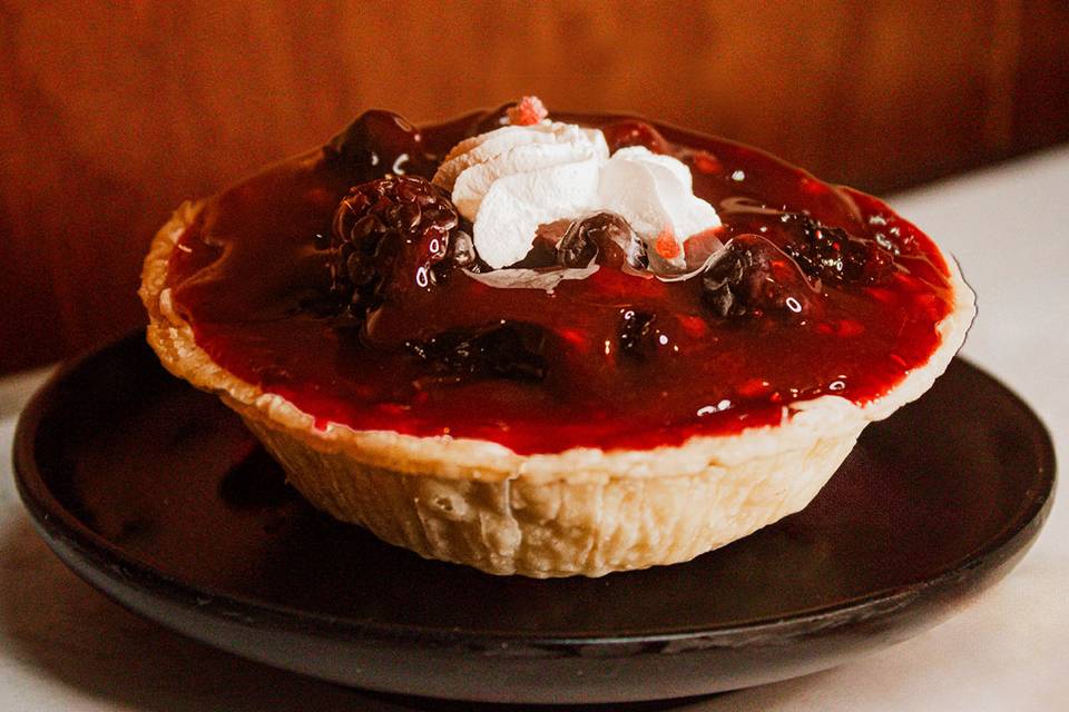 Tarta de queso frutos rojos