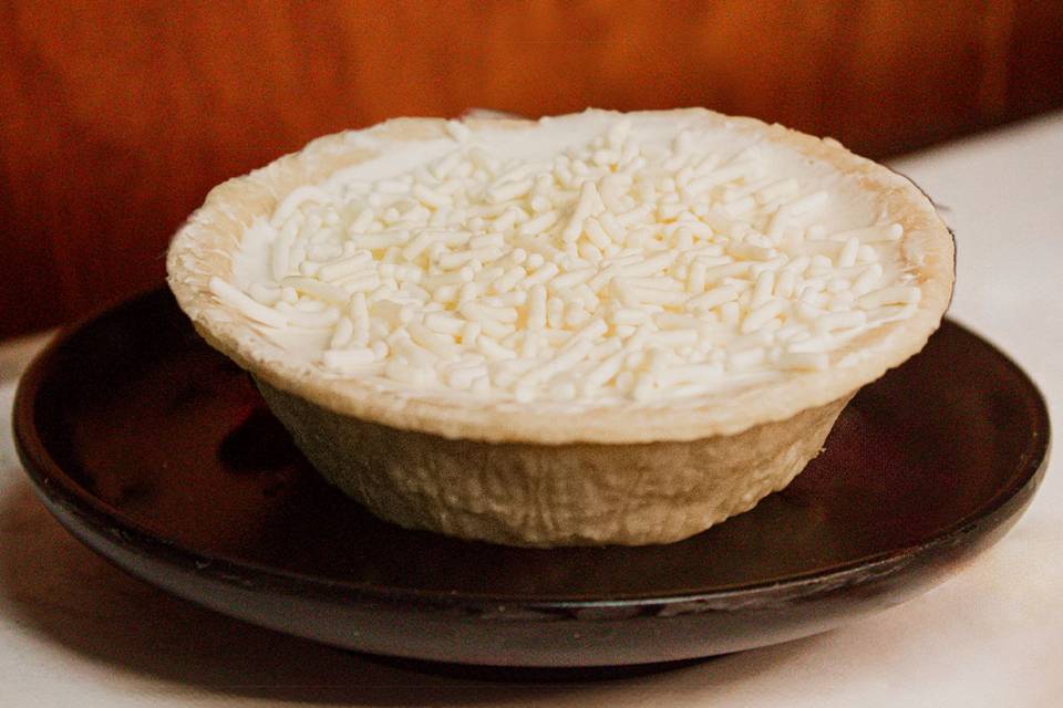 Tarta de chocolate blanco