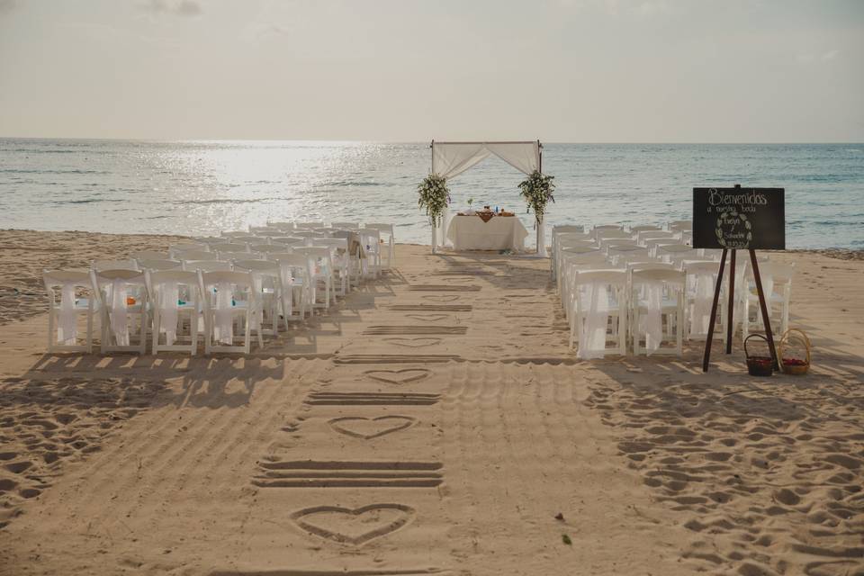 Ceremonia en la playa