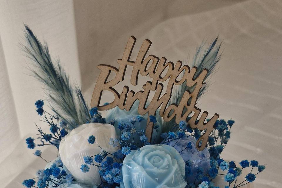 Ceramica rosas azules
