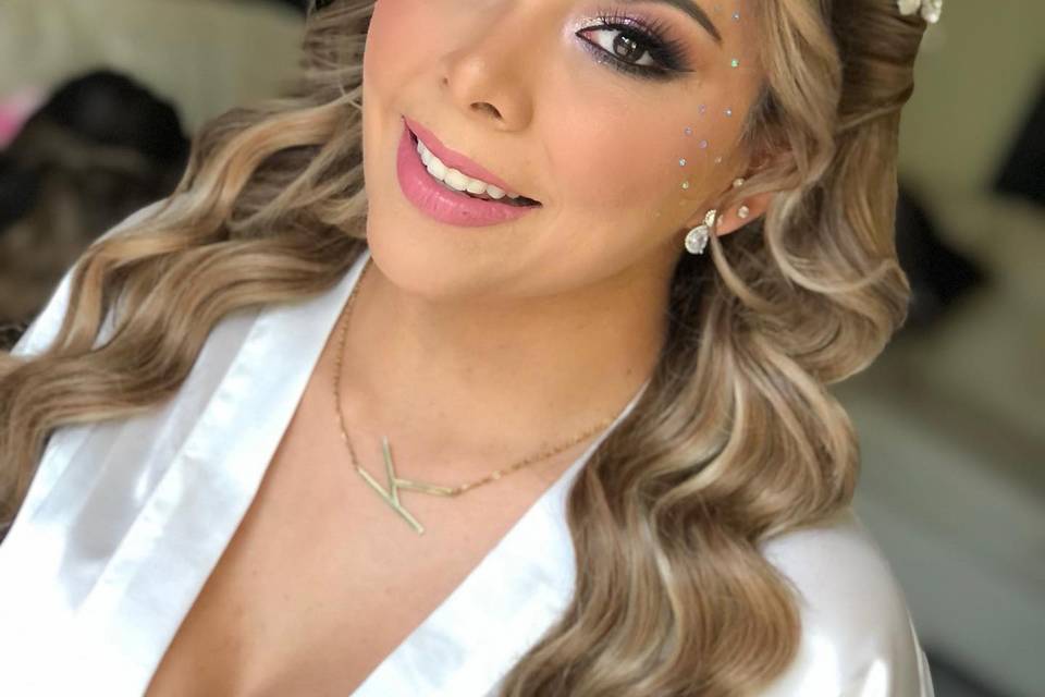 Hermosa novia glam