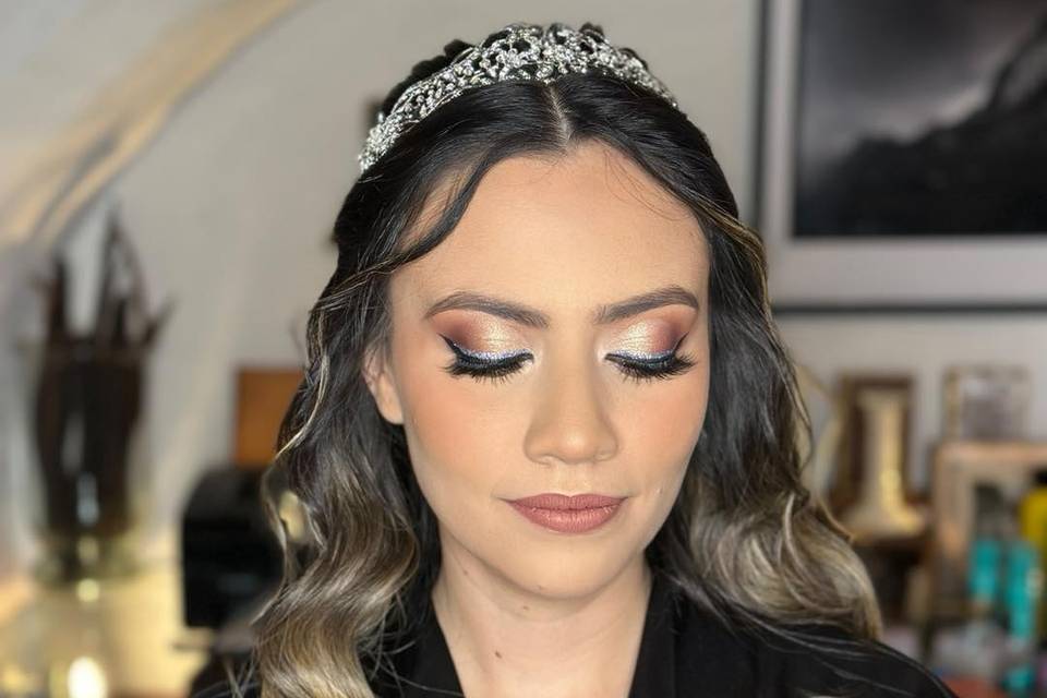 Maquillaje novia glam