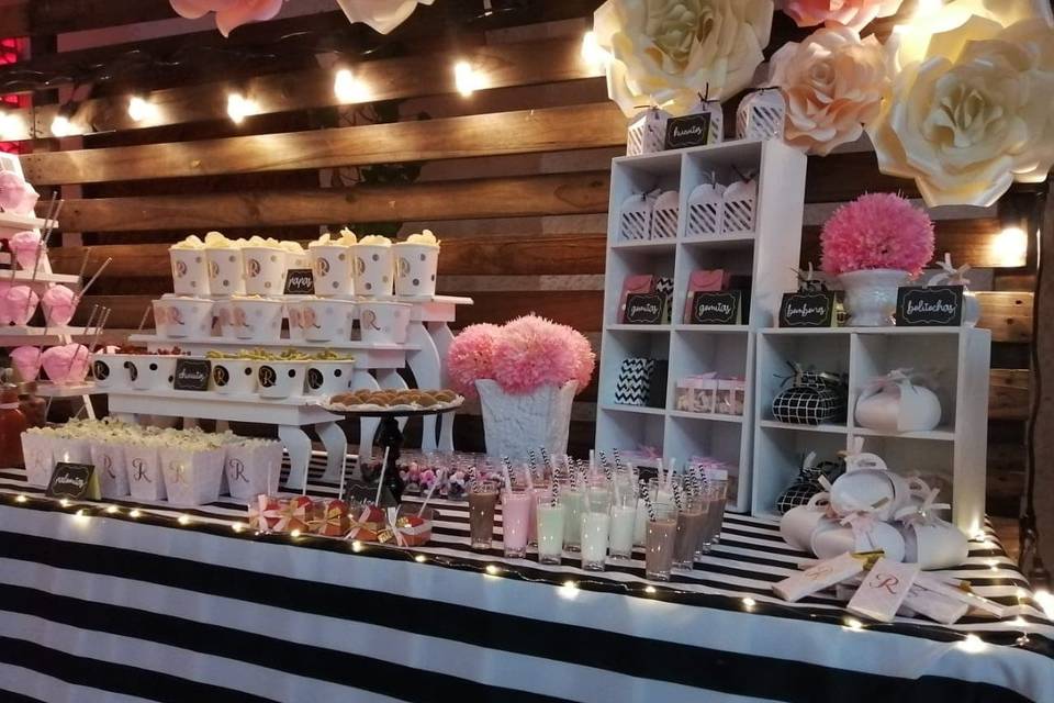 Mesa de dulces gourmet