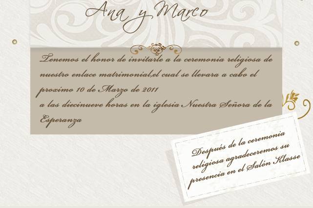 Invitaciones únicas