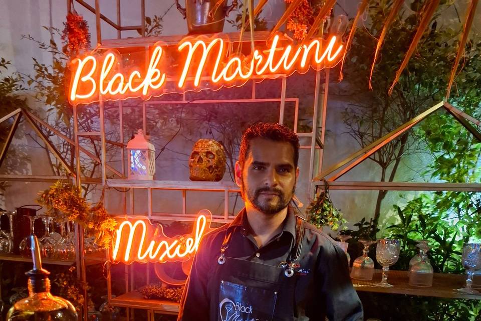 Menú y bartender