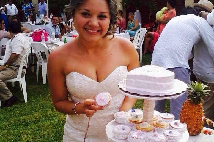 Cupcakes boda vintage