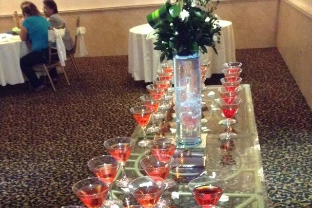 Recepción de martinis