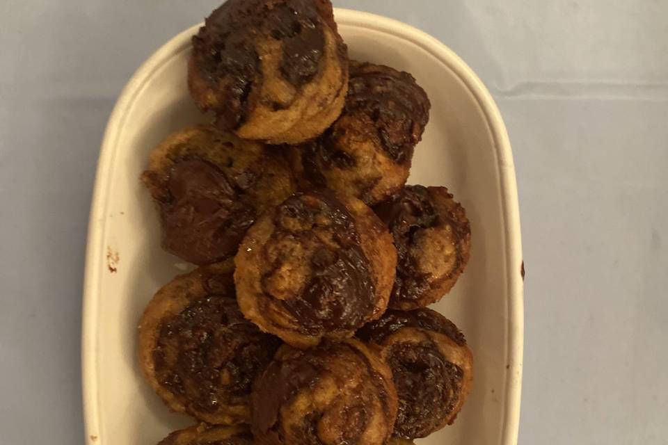 Mini muffin plátano Nutella