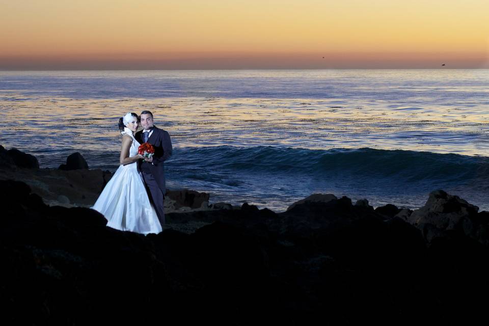 Su boda frente al mar
