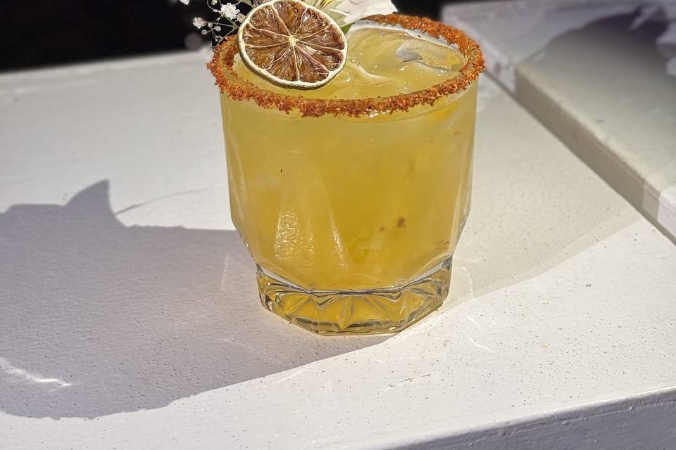 Decoración en cada coctel