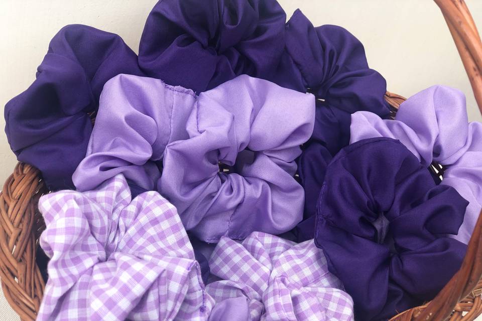 Scrunchies lila morado