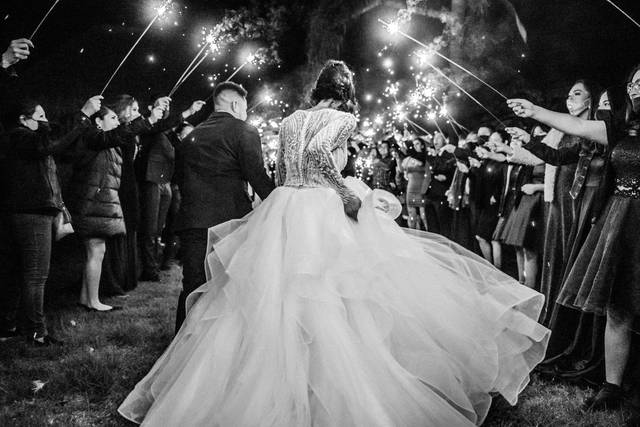 Llegada de los novios