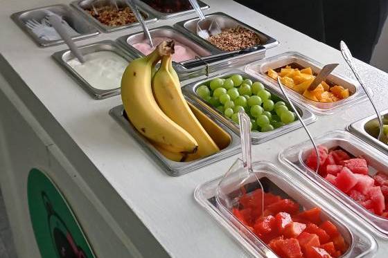 Barra de fruta y yogurt