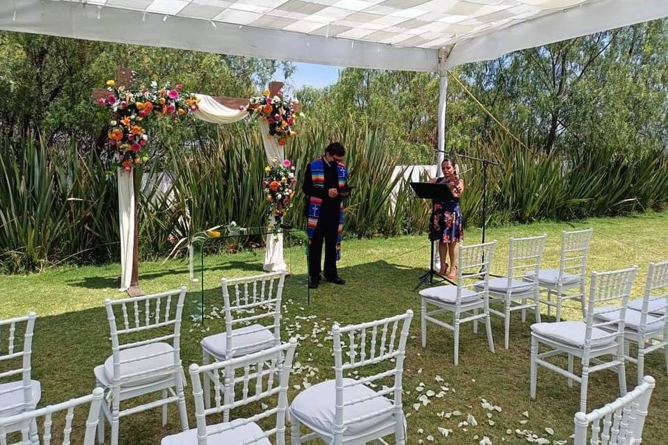 Boda en jardín