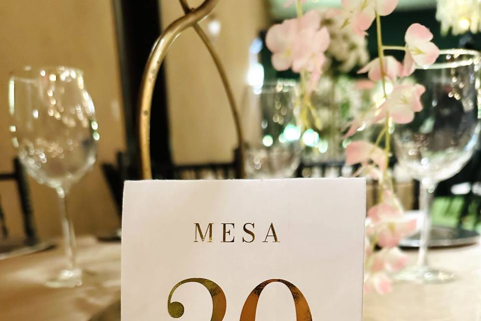 Números de mesa