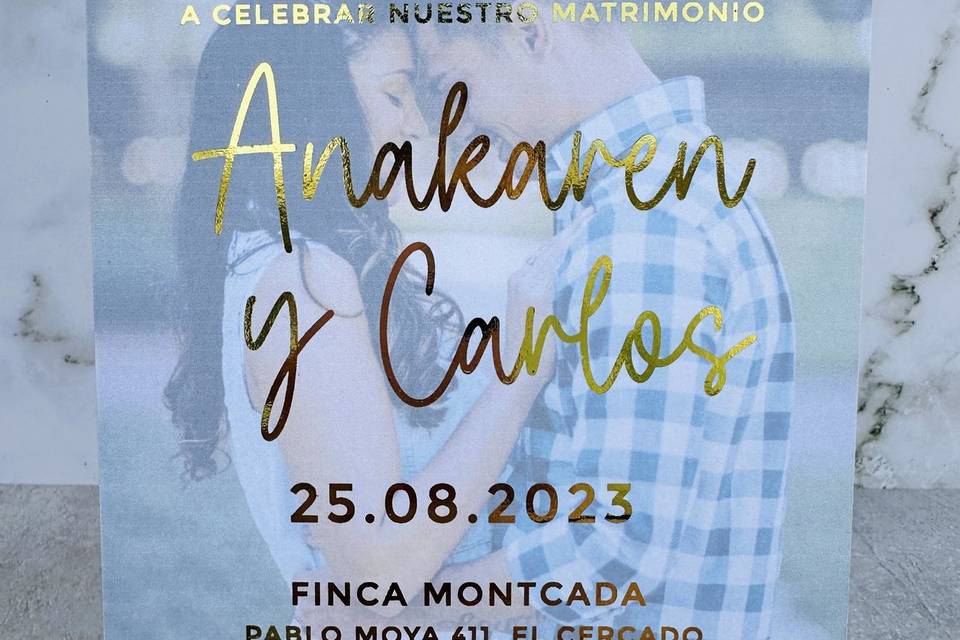 Invitación con foto