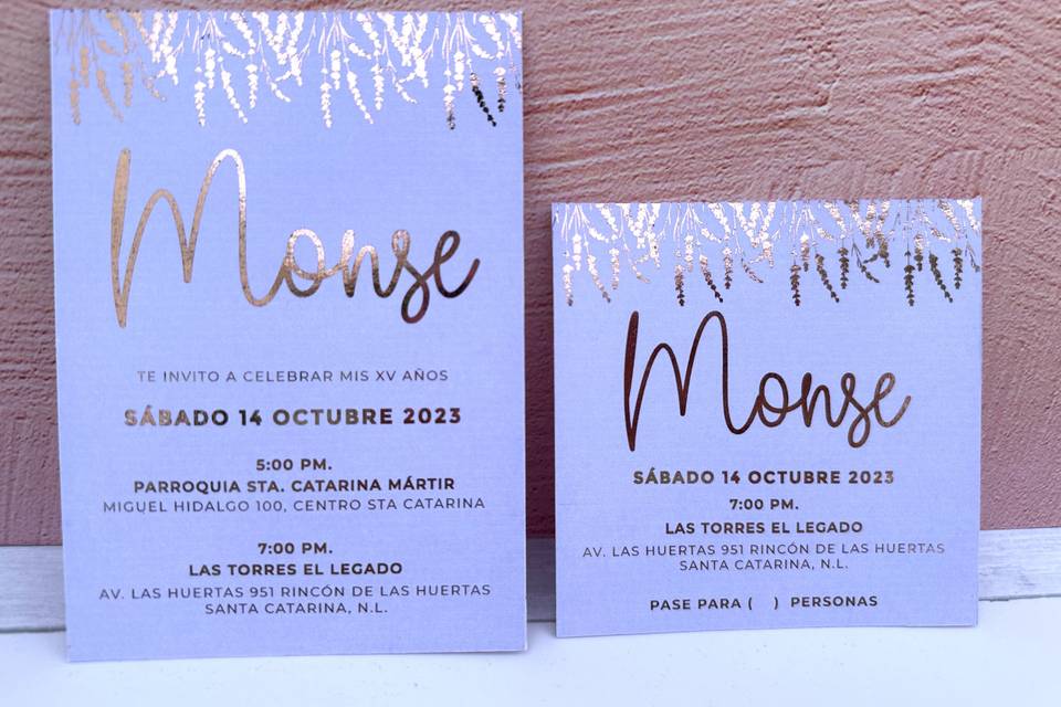 Invitación Monse XV