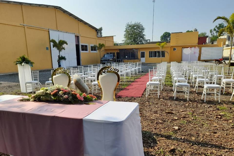 Evento en jardín