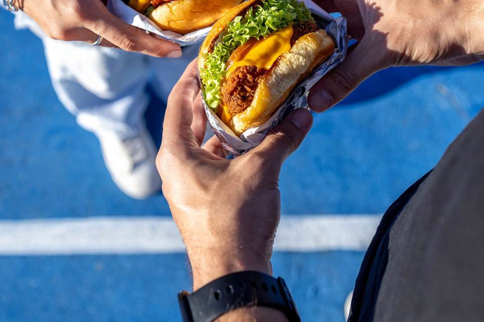Dos hamburguesas
