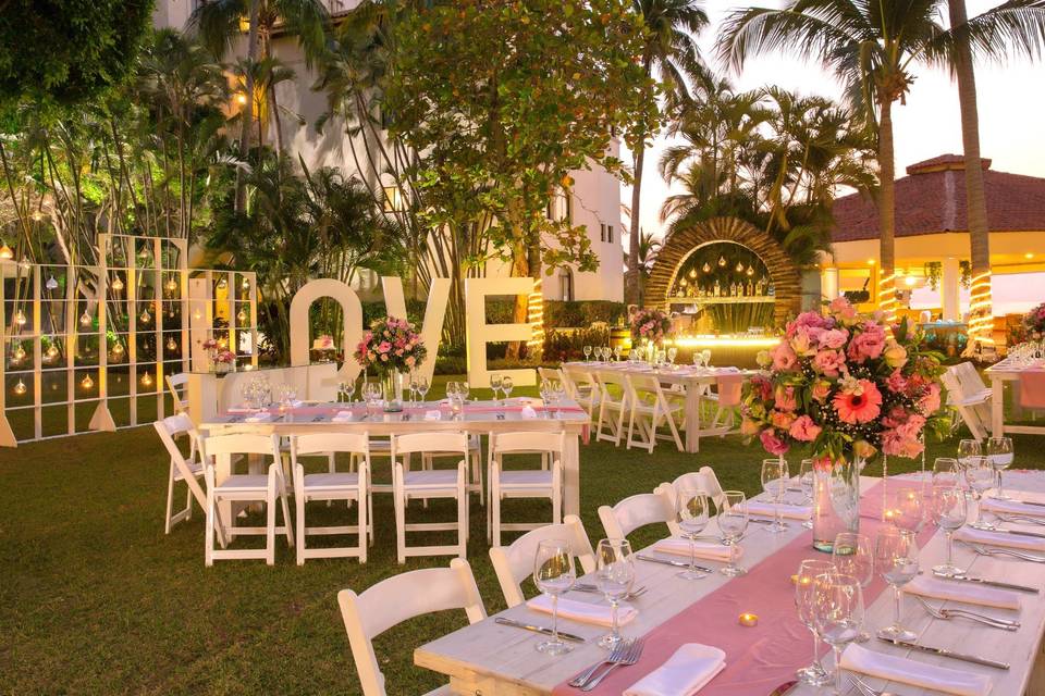 Boda en jardín