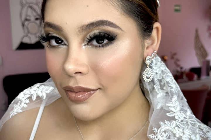 Maquillaje novia de noche