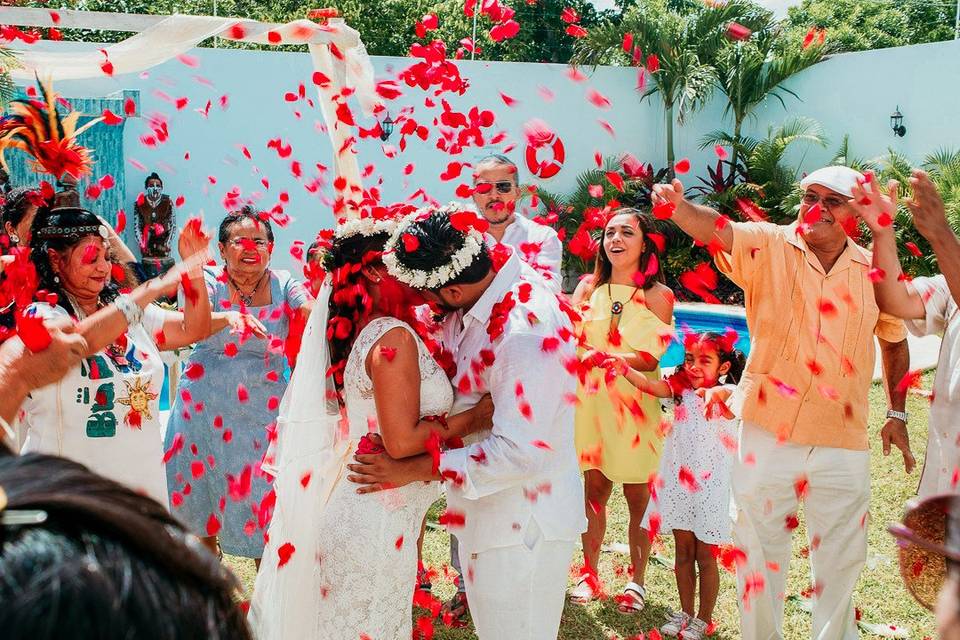 Una boda maya en Cancun