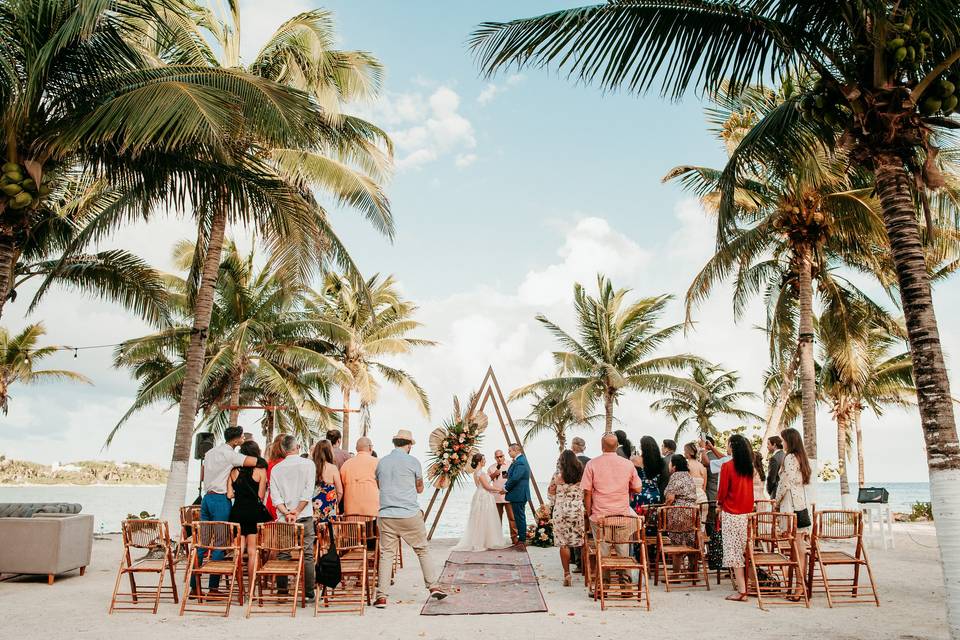 Ceremonia en la playa