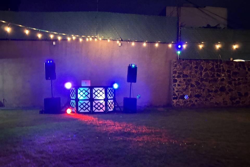 Set audio e iluminación