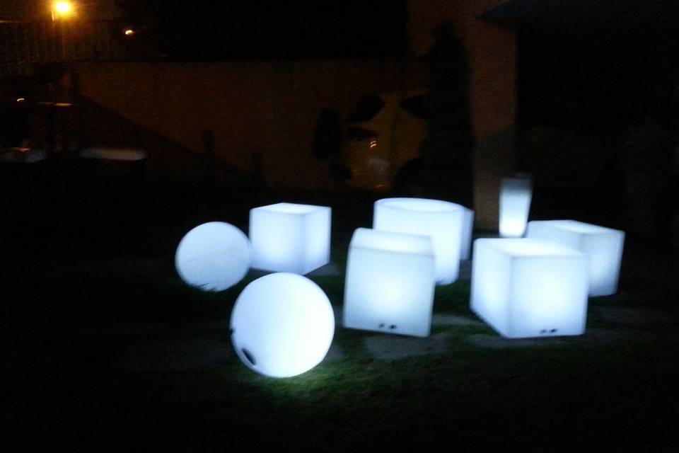 Mesas iluminadas