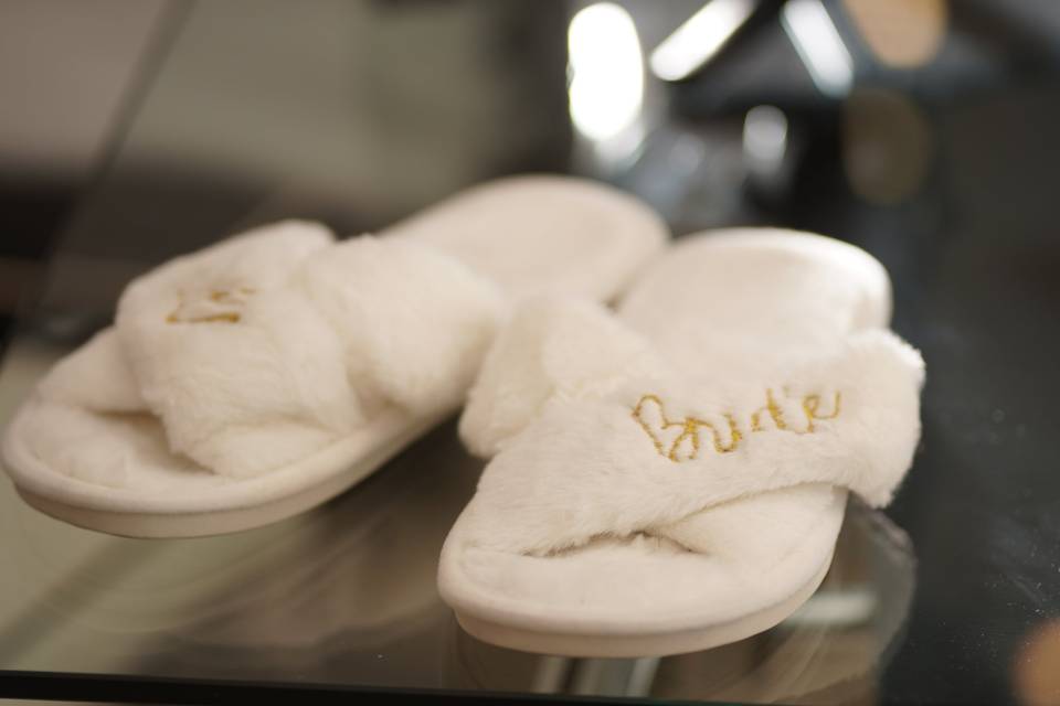Pantuflas blancas