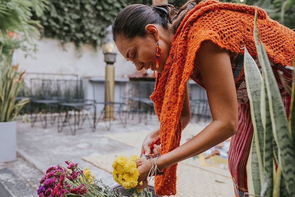 Preparando la ceremonia